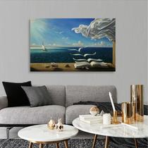 Quadro decorativo Paisagem Paz Livro Tela em Tecido