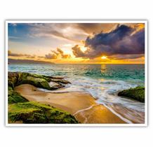 Quadro Decorativo Paisagem Praia Céu 90x60 para Sala Quarto
