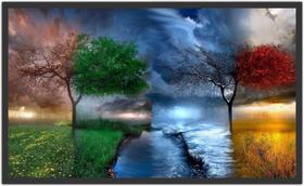 Quadro Decorativo Paisagem Quatro Estações Do Ano Com Moldura 1 metro x 60 cm TT08 Quadro Decorativo Paisagem Quatro Estações Do Ano Com Moldura 1 metro x 60 cm TT08