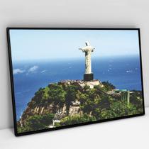 Quadro Decorativo Paisagem Rio de Janeiro Cristo Redentor em tela Canvas