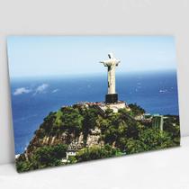 Quadro Decorativo Paisagem Rio de Janeiro Cristo Redentor em tela Canvas