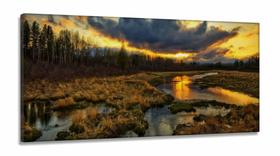 Quadro Decorativo Paisagens - Terra - Natureza - Tela em Tecido Canvas 130x60 Quadro Decorativo Paisagens - Terra - Natureza - Tela em Tecido Canvas 130x60