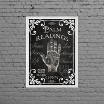 Quadro Decorativo Palm Readings 24x18cm Quadro Decorativo Palm Readings 24x18cm