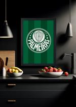Quadro Decorativo Palmeiras meu time - Com Vidro Tamanho:21cm x 30cm (A4)