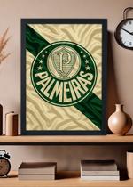 Quadro Decorativo Palmeiras meu time glorioso - Com Vidro Tamanho:21cm x 30cm (A4)