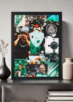 Quadro Decorativo Palmeiras Momentos - Com vidro Quadro Decorativo Palmeiras Momentos - Com vidro