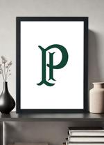 Quadro Decorativo Palmeiras Palestra Escudo - Com Vidro Tamanho:21cm x 30cm (A4) Quadro Decorativo Palmeiras Palestra Escudo - Com Vidro Tamanho:21cm x 30cm (A4)
