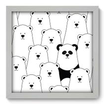 Quadro Decorativo - Panda - 33cm x 33cm - 025qnsbb