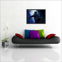 Quadro Decorativo Pantera Negra Super Heróis Salas Decorações Com Moldura