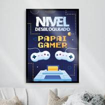 Quadro Decorativo Papai Gamer 33x24cm Quadro Decorativo Papai Gamer 33x24cm