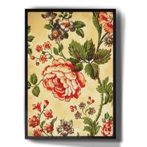 Quadro Decorativo Papel De Parede Flores Floral Arte