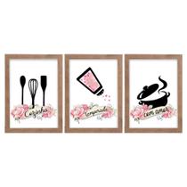 Quadro Decorativo Para Cozinha Moldura e Vidro