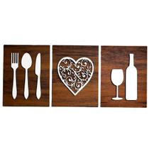 Quadro Decorativo Para Cozinha Pequena Moderna Gourmet - Carmisini