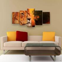 Quadro Decorativo Para Quarto Leão E Jesus Hd 129x61 Quadro Decorativo Para Quarto Leão E Jesus Hd 129x61