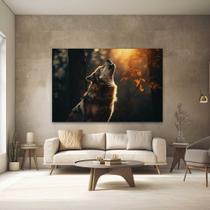 Quadro Decorativo para Quarto Sala Lobo Paisagem Grande Escritório Hall Cozinha Corredor