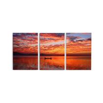 Quadro Decorativo Para Sala 60X120Cm Pescador Quarto Grande