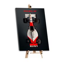 Quadro decorativo para sala escritório carro de fórmula 1 mclaren mp4/8 em canvas 60x90cm