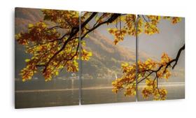 Quadro Decorativo Para Sala Paisagem Outono Folhas - Wall Frame