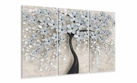 Quadro Decorativo Para Sala Quarto Flores Cerejeiras 3 Telas Quadro Decorativo Para Sala Quarto Flores Cerejeiras 3 Telas