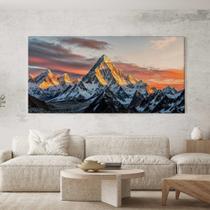 Quadro Decorativo para Sala Quarto Hall Paisagem Montanhas de Gelo Horizontal Grande Decoração Parede Tela Quadro Decorativo para Sala Quarto Hall Paisagem Montanhas de Gelo Horizontal Grande Decoração Parede Tela