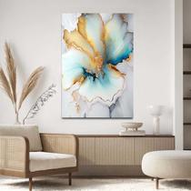 Quadro Decorativo Para Sala Quarto Hall Tela vertical Grande Abstrato Mármore Claro Quadro Decorativo Para Sala Quarto Hall Tela vertical Grande Abstrato Mármore Claro