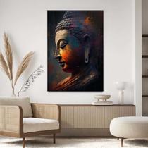 Quadro Decorativo Para Sala Quarto Hall Tela vertical Grande Jesus Perfil Preto e Branco Quadro Decorativo Para Sala Quarto Hall Tela vertical Grande Jesus Perfil Preto e Branco