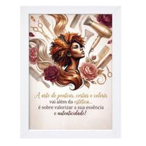 "Quadro Decorativo para Salão:"A Arte de Pentear e Colorir" "Quadro Decorativo para Salão:"A Arte de Pentear e Colorir"