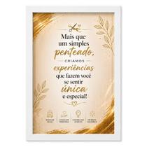 Quadro Decorativo para Salão" Mais que um simples penteado." Quadro Decorativo para Salão" Mais que um simples penteado."