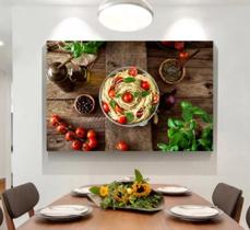 quadro decorativo parede 1 peça 60 x 40 Gastronomia Mês de Jantar - projete