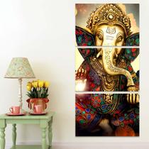 Quadro Decorativo Parede 60x120 Lord Ganesha Budismo Parede