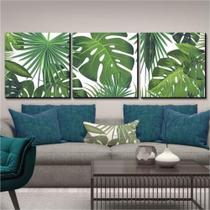 Quadro Decorativo Parede Folhagens Tropicais G 3 Peças Quadro Decorativo Parede Folhagens Tropicais G 3 Peças