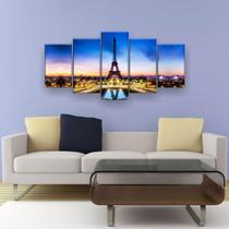 Quadro Decorativo Paris 129x61 Sala Quarto