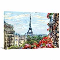 Quadro decorativo Paris - Artístico - Tela em Tecido Quadro decorativo Paris - Artístico - Tela em Tecido