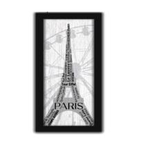 Quadro Decorativo Paris Torre Eiffel Frases França 60Cm