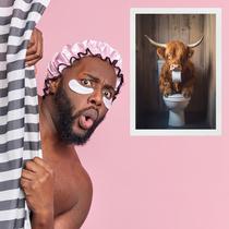 Quadro Decorativo Passarinhos Abstratos - Silhueta 24x18cm