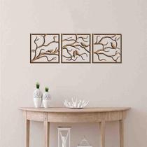 Quadro Decorativo Pássaro Galhos Vazado - Mdf 3Mm 003