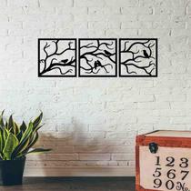 Quadro Decorativo Pássaro Galhos Vazado - Mdf 3Mm 003