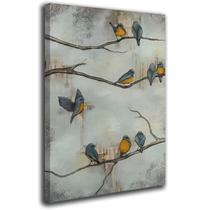 Quadro Decorativo Pássaros Natureza Tela Canvas 60x40 Sala Quarto Cozinha Borda Infinita Quadro Decorativo Pássaros Natureza Tela Canvas 60x40 Sala Quarto Cozinha Borda Infinita