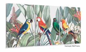 Quadro Decorativo Passaros Pintura Sala Quarto 120x60 Quadro Decorativo Passaros Pintura Sala Quarto 120x60