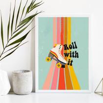 Quadro Decorativo Patins Retrô 45x34cm