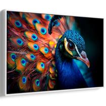 Quadro decorativo Pavão Majestoso - Art Canvas