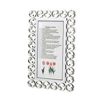 Quadro Decorativo Pegadas na Areia com Tulipas 18 x 27 cm Design Medalhas Quadro Decorativo Pegadas na Areia com Tulipas 18 x 27 cm Design Medalhas