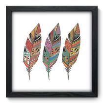 Quadro Decorativo - Penas - 33cm x 33cm - 028qnsbp Quadro Decorativo - Penas - 33cm x 33cm - 028qnsbp