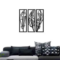 Quadro Decorativo Penas 3mm Vazado - Mdf