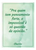 Quadro Decorativo Pensamento Forte Tam 20x20 Alta Qualidade Quadro Decorativo Pensamento Forte Tam 20x20 Alta Qualidade