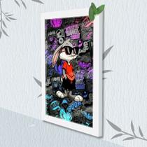 Quadro Decorativo Pernalonga Playboy +Vidro 33x25 Estudio