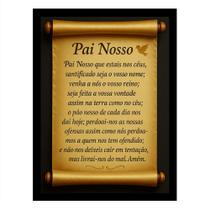Quadro Decorativo personalizado com a Oração do Pai Nosso Quadro Decorativo personalizado com a Oração do Pai Nosso