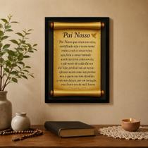 Quadro Decorativo personalizado com a Oração do Pai Nosso