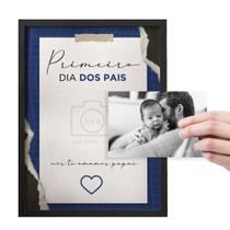 Quadro Decorativo Personalizado Modelo Primeiro Dia Dos Pais