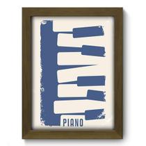 Quadro Decorativo - Piano - 19cm x 25cm - 106qdgm